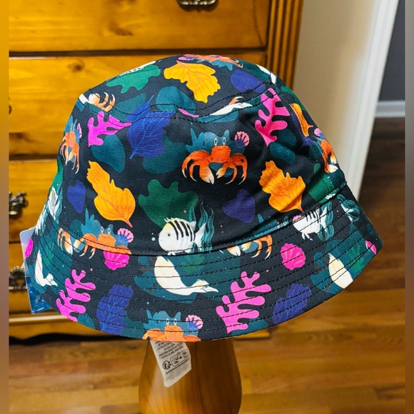 NEW Disney Little Mermaid Sea Life Bucket Hat - Multicolor - Picture 5 of 6